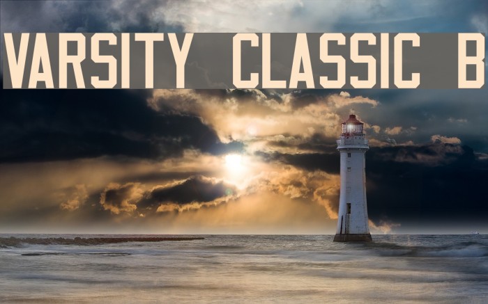 Varsity Classic B Font examples