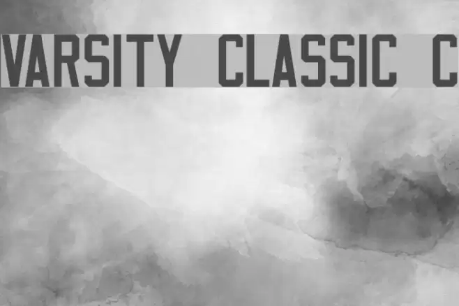 Varsity Classic C Font examples