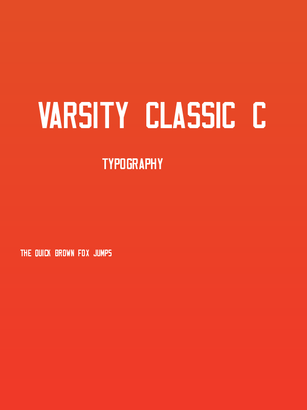 Varsity Classic C Poster