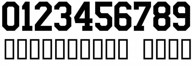 Varsity Classic D Font OTHER CHARS