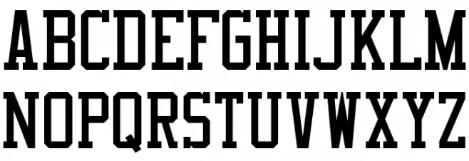 Varsity Classic Serif A Шрифта ВЕРХНИЙ