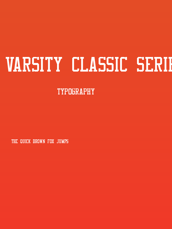 Varsity Classic Serif A Poster