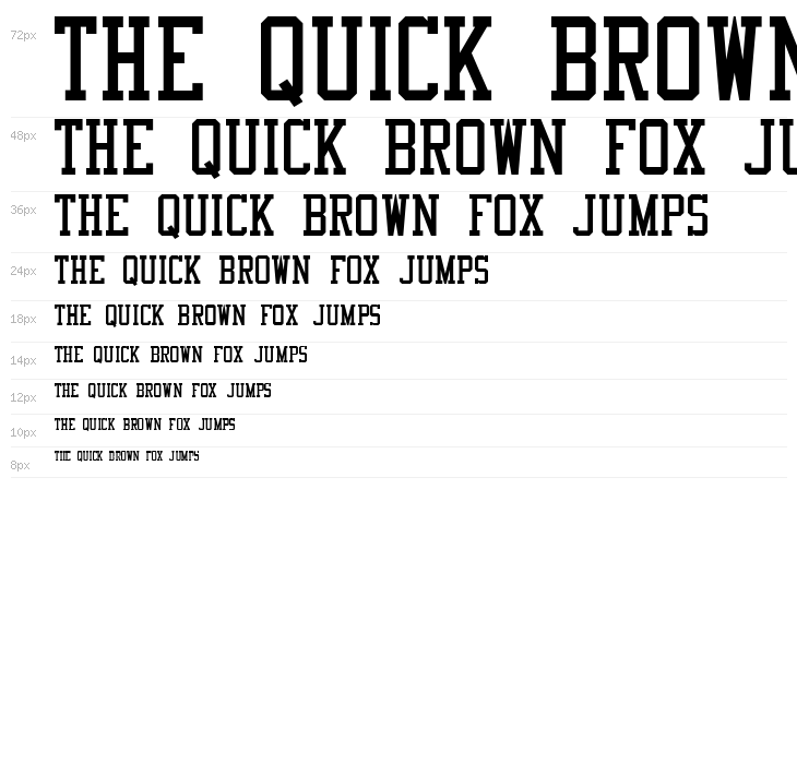 Varsity Classic Serif A Waterfall