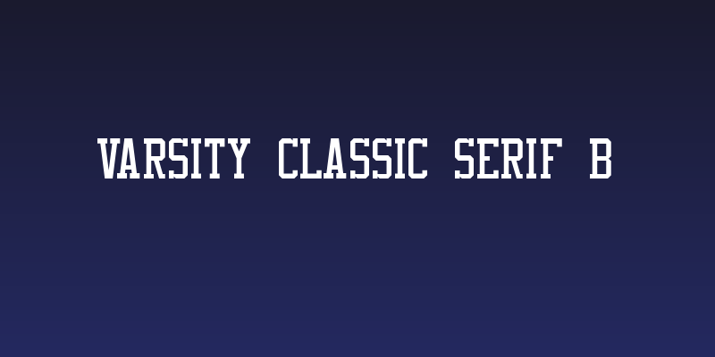 Varsity Classic Serif B Social Header