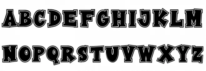 Varsity College 字体 大写