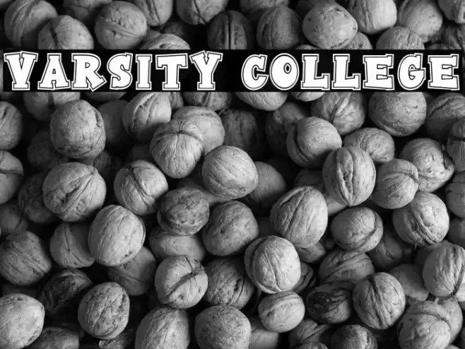 Varsity College 字体 examples