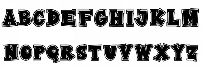 Varsity College 字体 小写