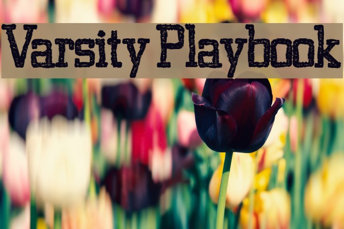 Varsity Playbook Font examples
