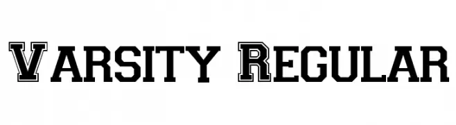 Varsity Regular  नि: शुल्क फ़ॉन्ट्स डाउनलोड