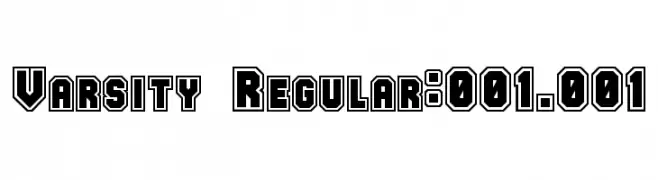 Varsity Regular:001.001  Frei Schriftart Herunterladen