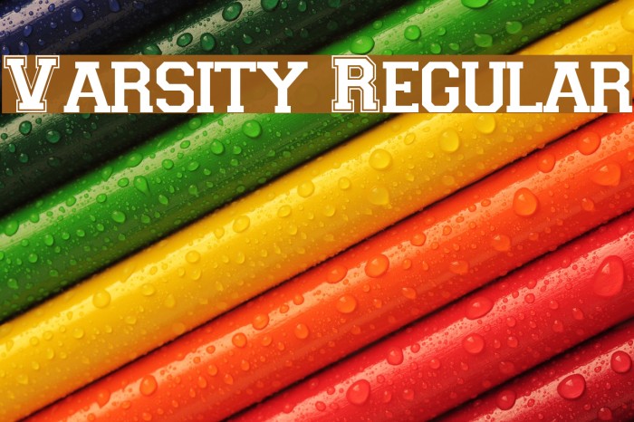 Varsity Regular Font examples