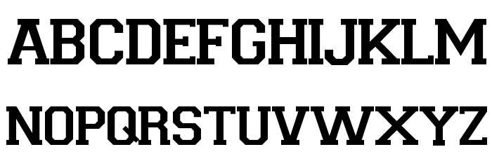 Varsity Regular Font LOWERCASE