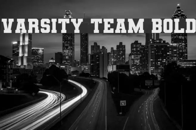 Varsity Team Bold Font examples