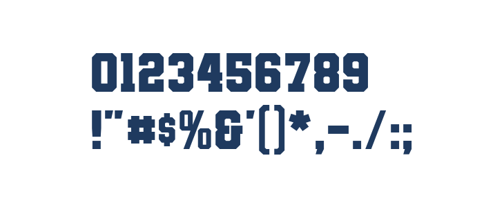 VarsityTeamBold Other Characters