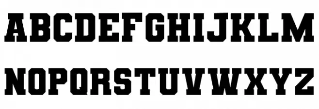 VarsityTeamBold Schriftart Groß