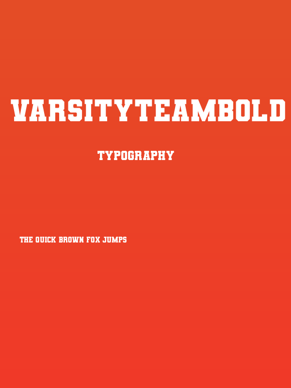 VarsityTeamBold Poster