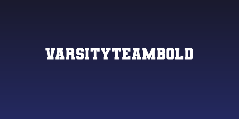 VarsityTeamBold Social Header