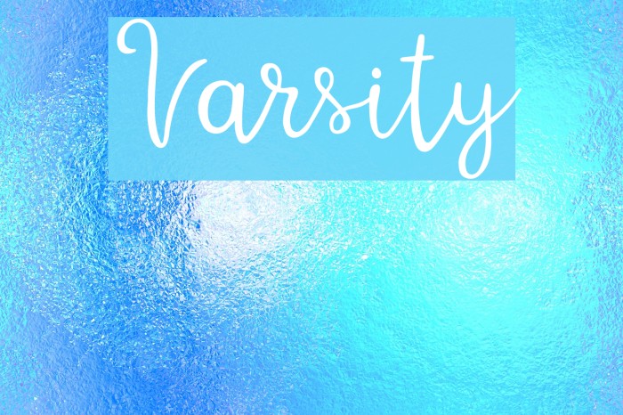 Varsity Font examples