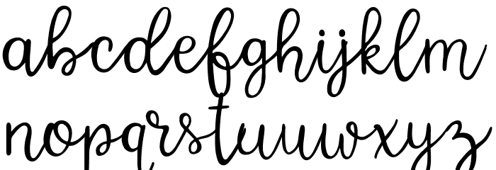 Varsity Font LOWERCASE