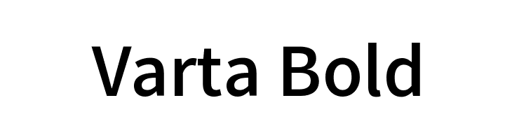 Varta Bold Font
