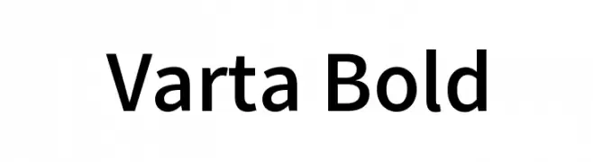 Varta Bold  Скачать бесплатные шрифты