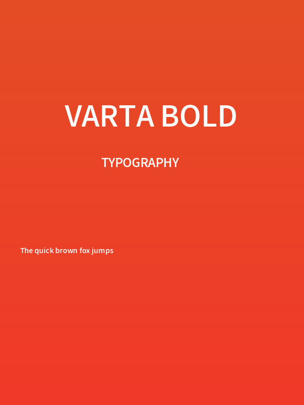 Varta Bold Poster