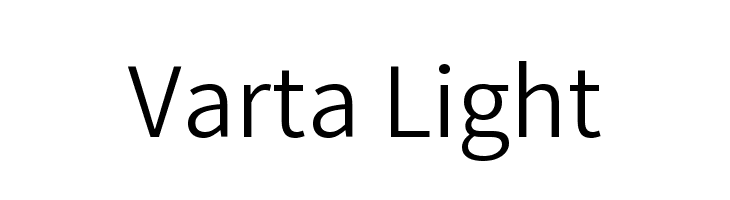 Varta Light Font