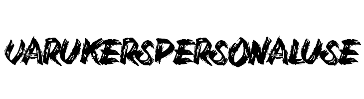 Varukers Personal Use   Free Fonts Download