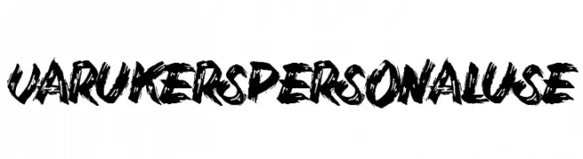 Varukers Personal Use   font caratteri gratis