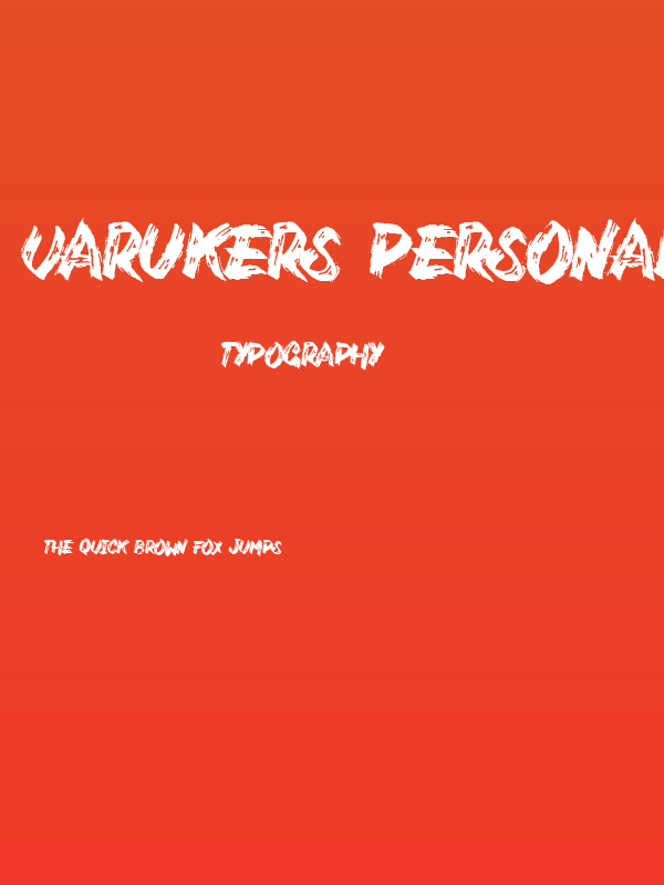Varukers Personal Use  Poster
