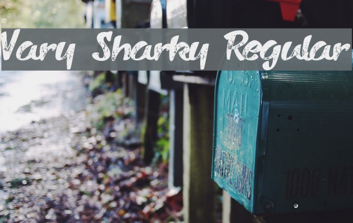 Vary Sharky Regular Font examples