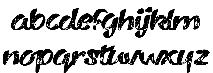 Vary Sharky Regular Font LOWERCASE