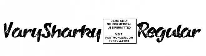 VarySharky-Regular  Frei Schriftart Herunterladen