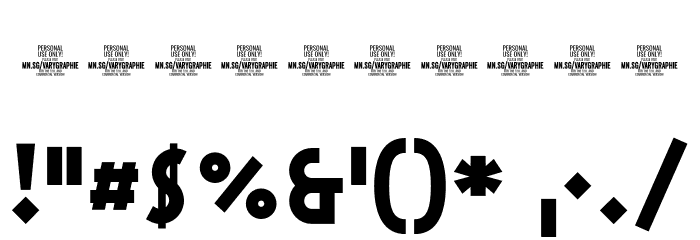 Varygraphie PERSONAL USE ONLY Bold Font OTHER CHARS