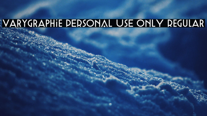 Varygraphie PERSONAL USE ONLY Regular Example 1