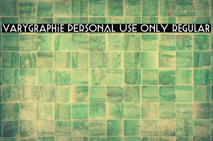 Varygraphie PERSONAL USE ONLY Regular Example 3