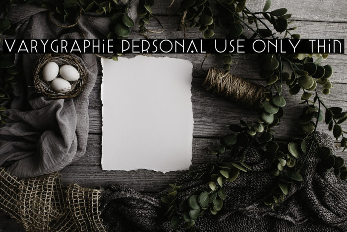 Varygraphie PERSONAL USE ONLY Thin Example 1