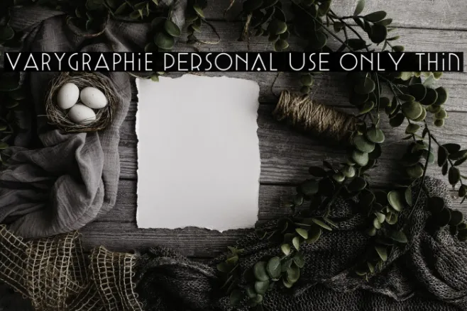 Varygraphie PERSONAL USE ONLY Thin Example 1