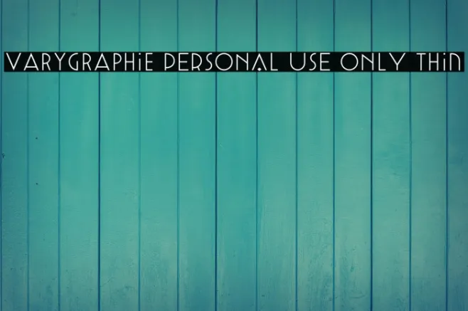Varygraphie PERSONAL USE ONLY Thin Example 3
