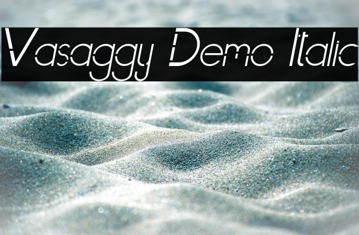 Vasaggy Demo Italic Example 3