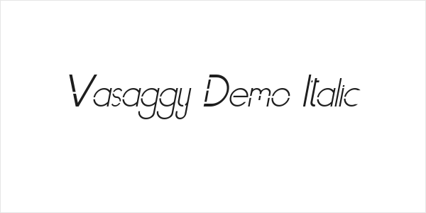 Vasaggy Demo Italic Logo