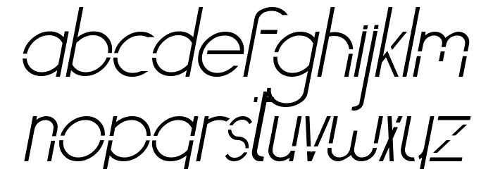 Vasaggy Demo Italic Font LOWERCASE