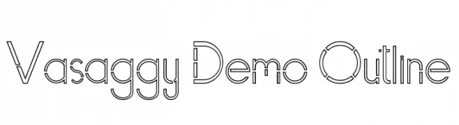 Vasaggy Demo Outline  Fuentes Gratis Descargar