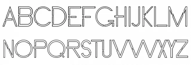 Vasaggy Demo Outline Schriftart Groß