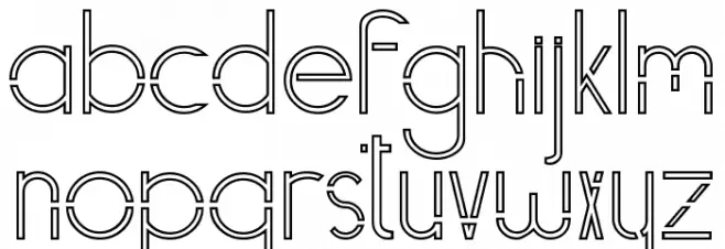 Vasaggy Demo Outline フォント 小文字