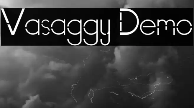 Vasaggy Demo Font examples