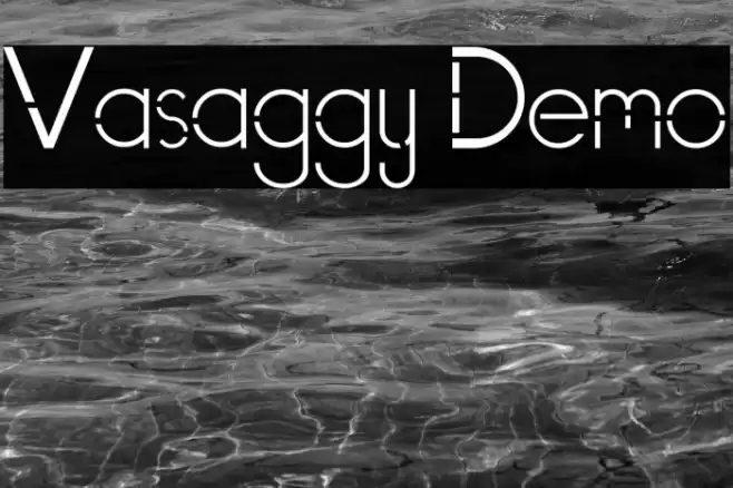 Vasaggy Demo Font examples