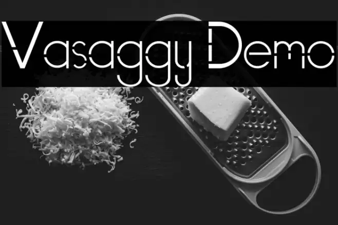 Vasaggy Demo Font examples