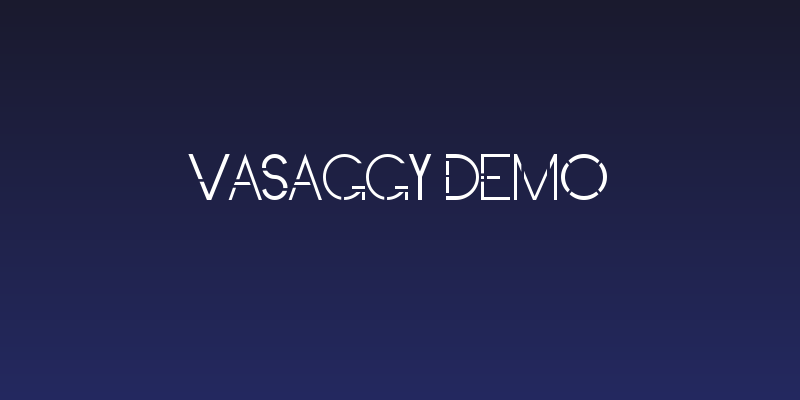 Vasaggy Demo Social Header