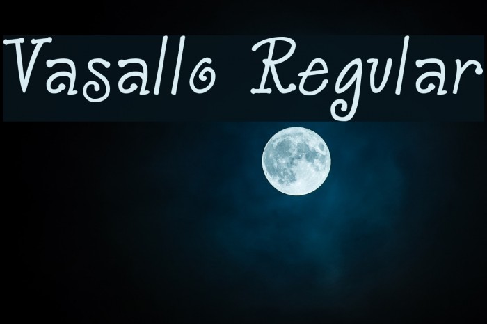 Vasallo Regular Font examples